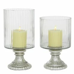 Best deal 🛒 Grayson Lane 1-Candle Glass Lantern Candle Holder - Set of 2 😀