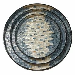 Best Pirce ⭐ Grayson Lane 3-Piece 2.1-in x 23.6-in Black Casual Tray 🎁 -GRAYSON LANE Sales 2022 330862156 AlternateImage4 l