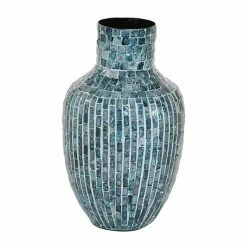 Hot Sale ✔️ Grayson Lane 1-Piece 15.5-in x 9.3-in Blue Casual Vase 💯 -GRAYSON LANE Sales 2022 330862157 AlternateImage4 l