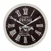 Best Pirce 😉 Grayson Lane 23.5-in x 23.5-in Black Analogue Round Wall Standard Clock 👍