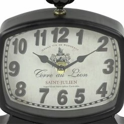 New 🤩 Grayson Lane 7-in x 8-in Black Set of 2 Analogue Rectangle Tabletop Standard Clock 🎁 -GRAYSON LANE Sales 2022 330862160 AlternateImage4 l