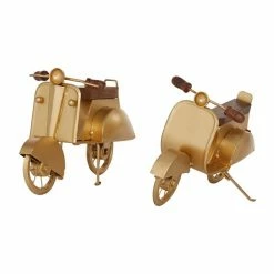 Budget 💯 Grayson Lane 2-Piece 7.9-in x 4.75-in Gold Contemporary Sculpture 👍 -GRAYSON LANE Sales 2022 330862165 AlternateImage4 l