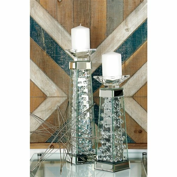 Wholesale ✨ Grayson Lane Clear 1-Candle Glass Pillar Candle Holder ⌛ 2 Wholesale ✨ Grayson Lane Clear 1-Candle Glass Pillar Candle Holder ⌛ - Image 2