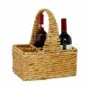 Best Pirce 🛒 Grayson Lane 12-Bottle Brown Wood Coastal Storage Basket ⌛