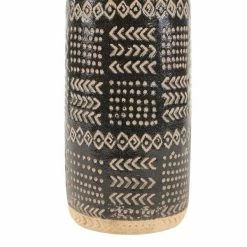 Wholesale 🔥 Grayson Lane 1-Piece 18-in x 6-in Black Art Deco Vase ❤️ -GRAYSON LANE Sales 2022 330862186 AlternateImage2 l