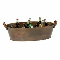 Wholesale ⭐ Grayson Lane 8-L Grey Stainless Steel Ice Bucket/Wine Holder 🌟