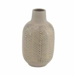 Top 10 🎉 Grayson Lane 1-Piece 14.40-in x 8.25-in Brown Art Deco Vase 🔥 -GRAYSON LANE Sales 2022 330862192 AlternateImage4 l