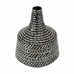 Best deal 🧨 Grayson Lane 1-Piece 15.80-in x 12.15-in Black Contemporary Vase 🎉