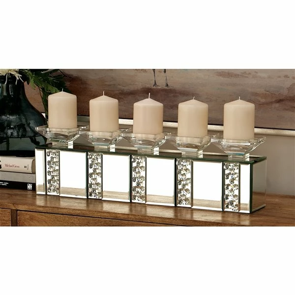 Best Sale ✔️ Grayson Lane 5-Candle Clear Wood Pillar Candle Holder ⌛ 2 Best Sale ✔️ Grayson Lane 5-Candle Clear Wood Pillar Candle Holder ⌛ - Image 2
