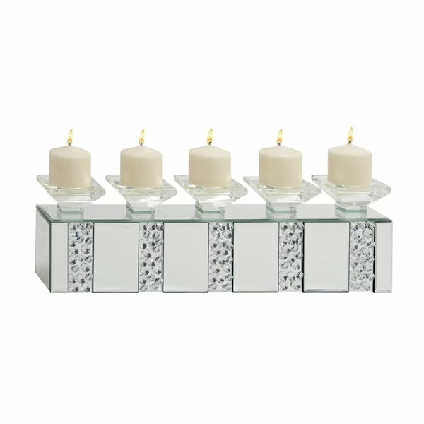 Best Sale ✔️ Grayson Lane 5-Candle Clear Wood Pillar Candle Holder ⌛ 1 Best Sale ✔️ Grayson Lane 5-Candle Clear Wood Pillar Candle Holder ⌛