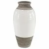 Best Sale 🤩 Grayson Lane 1-Piece 24.60-in x 12.40-in Grey Casual Vase ⌛