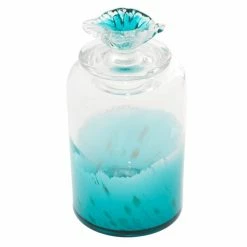 Promo ❤️ Grayson Lane 2-Piece 9.10-in x 4.70-in Blue Contemporary Decorative Jar 🥰 -GRAYSON LANE Sales 2022 330862215 AlternateImage4 l