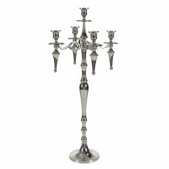 Coupon 🌟 Grayson Lane 5-Candle Silver Metal Candelabra Candle Holder 💯 -GRAYSON LANE Sales 2022 330862220 AlternateImage5 l