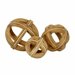 New 🛒 Grayson Lane 3-Piece 6.65-in x 7.15-in Brown Classic Sculpture 👍