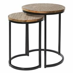 New 🔔 Grayson Lane 2-Piece Contemporary Metal Accent Table Set 🔔