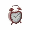 Top 10 🎁 Grayson Lane 8-in x 6.5-in Red Analogue Novelty Tabletop Standard Clock 🤩