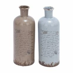 Flash Sale 🛒 Grayson Lane 2-Piece 15-in x 5-in Brown/Tan Classic Vase 🧨