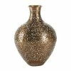 Discount 🔔 Grayson Lane 1-Piece 17.5-in x 12.5-in Gold Art Deco Vase 🔥
