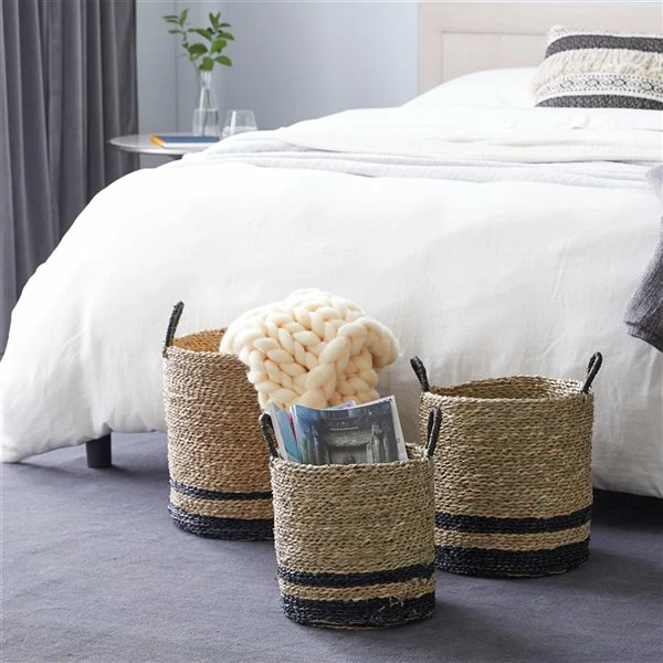 Hot Sale ๐ Grayson Lane 3-Piece 18.15-in x 15.75-in Black Modern Storage Basket โ๏ธ 2 Hot Sale ๐ Grayson Lane 3-Piece 18.15-in x 15.75-in Black Modern Storage Basket โ๏ธ - Image 2