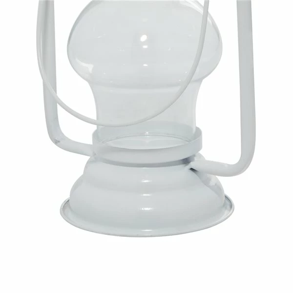 Budget 😉 Grayson Lane 1-Candle White Metal Lantern Candle Holder 🔔 3 Budget 😉 Grayson Lane 1-Candle White Metal Lantern Candle Holder 🔔 - Image 3