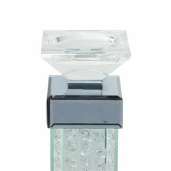 New 🥰 Grayson Lane 1-Candle Glass Pillar Candle Holder - Clear 🌟 -GRAYSON LANE Sales 2022 330862278 AlternateImage3 l