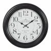 Best reviews of 🧨 Grayson Lane 14-in x 14-in Analogue Round Wall Standard Clock - Black ⌛