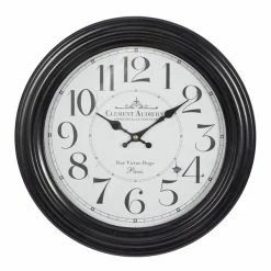 Best reviews of 🧨 Grayson Lane 14-in x 14-in Analogue Round Wall Standard Clock - Black ⌛