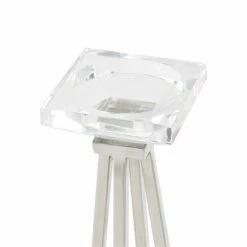 Promo 🔔 Grayson Lane 1-Candle White Metal Pillar Candle Holder - Set of 2 ✔️ -GRAYSON LANE Sales 2022 330862295 AlternateImage3 l