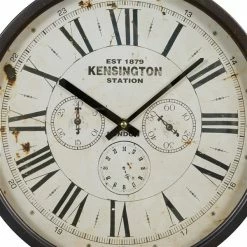 Hot Sale ✔️ Grayson Lane 14-in x 14-in Brown Analogue Round Wall Standard Clock 🎁 -GRAYSON LANE Sales 2022 330862302 AlternateImage4 l