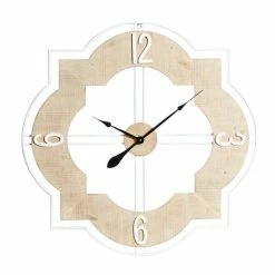 Deals 👏 Grayson Lane 34.5-in x 34.5-in Brown Analogue Novelty Wall Standard Clock 😉