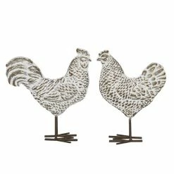 Best reviews of 🎉 Grayson Lane 2-Piece 13.65-in x 5.65-in Silver Classic Sculpture 😀
