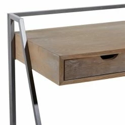 Cheapest 🧨 Grayson Lane 38-in Brown Modern/Contemporary Writing Desk ⌛ -GRAYSON LANE Sales 2022 330862349 AlternateImage3 l
