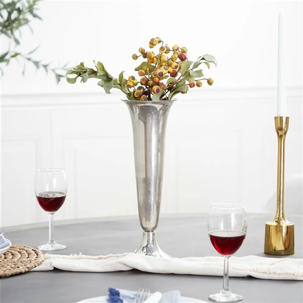 Coupon 👍 Grayson Lane 1-Piece 14.05-in x 4.95-in Silver Classic Vase 🔥 2 Coupon 👍 Grayson Lane 1-Piece 14.05-in x 4.95-in Silver Classic Vase 🔥 - Image 2