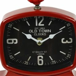 Cheap 🔥 Grayson Lane 7-in x 8-in Red Set of 2 Analogue Rectangle Tabletop Standard Clock 🔔 -GRAYSON LANE Sales 2022 330862366 AlternateImage4 l