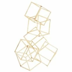 Buy 🎁 Grayson Lane 1-Piece 20-in x 14-in Gold Modern Sculpture 🎉