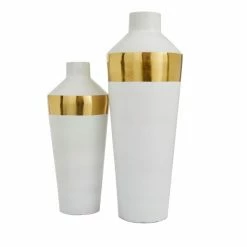 Coupon 😍 Grayson Lane 2-Piece 20.30-in x 7.50-in White Modern Vase ⌛ -GRAYSON LANE Sales 2022 330862379 AlternateImage4 l