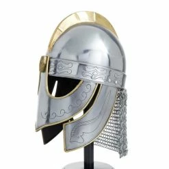 Flash Sale 🤩 Grayson Lane 1-Piece 17.15-in x 10.70-in Silver Classic Helmet ⭐ -GRAYSON LANE Sales 2022 330862384 AlternateImage3 l