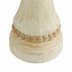 Best Sale 🧨 Grayson Lane 1-Candle Cream Wood Pillar Candle Holder - Set of 3 😍 -GRAYSON LANE Sales 2022 330862396 AlternateImage4 l