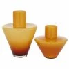 Discount 👏 Grayson Lane 2-Piece 11.55-in x 8.9-in Orange Modern Vase 👏