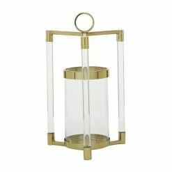 Outlet ⭐ Grayson Lane 1-Candle Metal Pillar Candle Holder - Gold 💯 -GRAYSON LANE Sales 2022 330862427 AlternateImage5 l