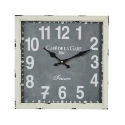 Best reviews of 🎁 Grayson Lane 13-in x 13-in White Analogue Square Wall Standard Clock 🎉