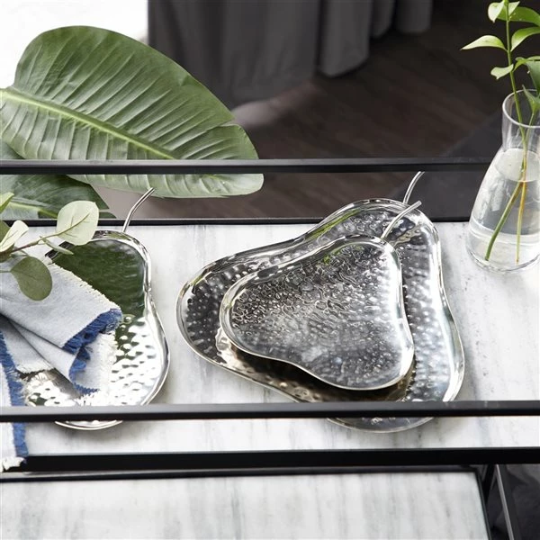 Promo 🌟 Grayson Lane 3-Piece 1.55-in x 14.35-in Silver Contemporary Tray ❤️ 2 Promo 🌟 Grayson Lane 3-Piece 1.55-in x 14.35-in Silver Contemporary Tray ❤️ - Image 2