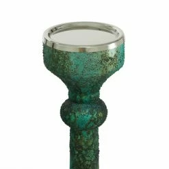 Cheap 😀 Grayson Lane 1-Candle Green Glass Pillar Candle Holder - Set of 3 ✔️ -GRAYSON LANE Sales 2022 330862437 AlternateImage4 l