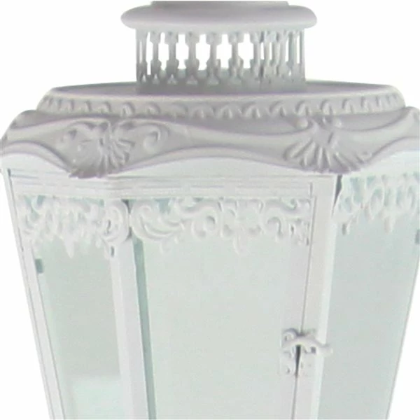 Cheap 🤩 Grayson Lane 1-Candle Metal Lantern Candle Holder - White 🛒 3 Cheap 🤩 Grayson Lane 1-Candle Metal Lantern Candle Holder - White 🛒 - Image 3