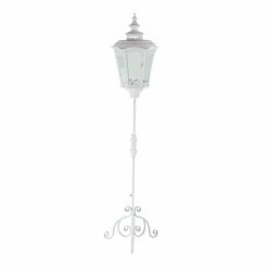 Cheap 🤩 Grayson Lane 1-Candle Metal Lantern Candle Holder - White 🛒