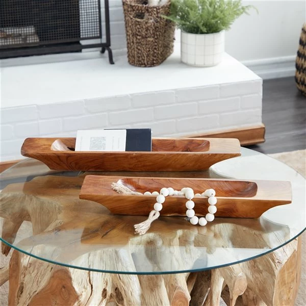 Brand new ✨ Grayson Lane 2-Piece 3-in x 5.63-in Brown Contemporary Tray 🛒 2 Brand new ✨ Grayson Lane 2-Piece 3-in x 5.63-in Brown Contemporary Tray 🛒 - Image 2