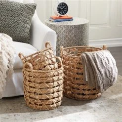 Buy 🔔 Grayson Lane Brown Sea Grass Storage Baskets - Set of 3 ✨ -GRAYSON LANE Sales 2022 330862474 AlternateImage1 l