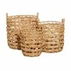 Buy 🔔 Grayson Lane Brown Sea Grass Storage Baskets - Set of 3 ✨