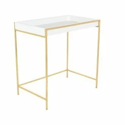 Coupon 🥰 Grayson Lane Gold and White Modern Console Tables - Set of 2 😍 -GRAYSON LANE Sales 2022 330862489 AlternateImage5 l