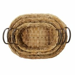 Best Pirce ✔️ Grayson Lane Brown Natural Storage Baskets - Set of 3 ⌛ -GRAYSON LANE Sales 2022 330862493 AlternateImage5 l